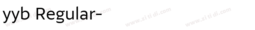 yyb Regular字体转换 yyb Regular字体转换
